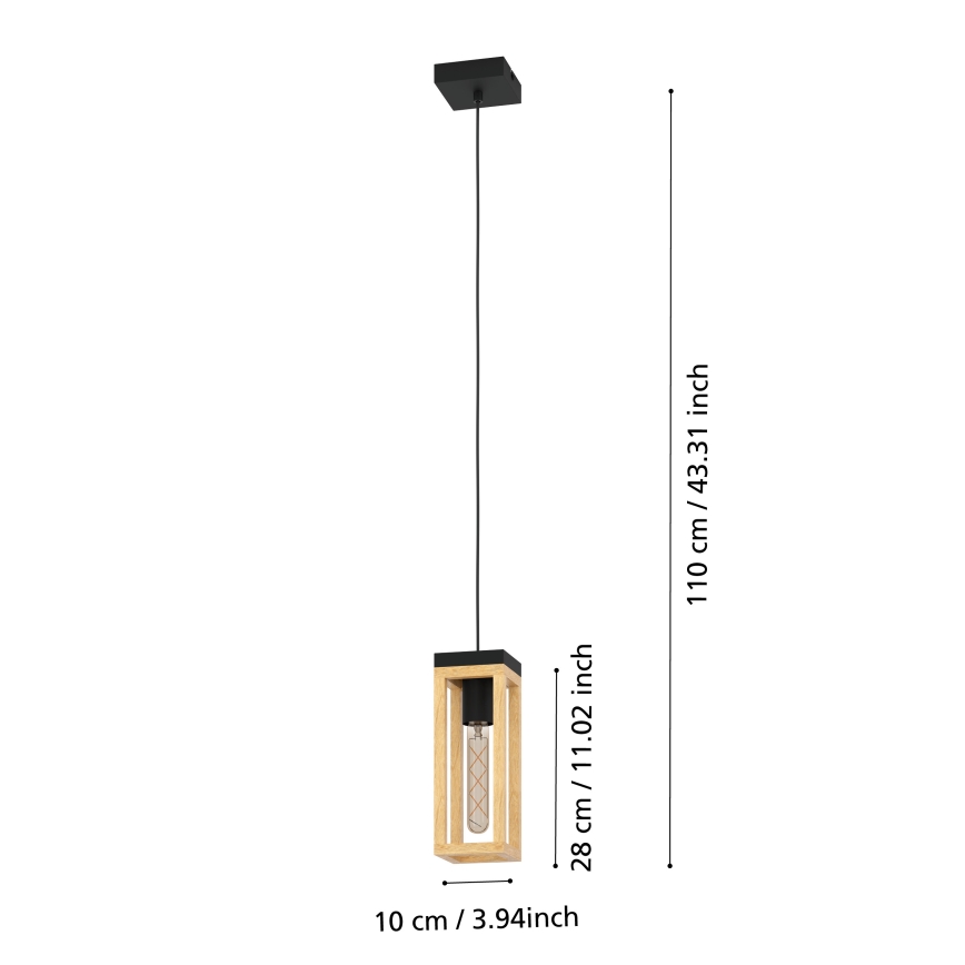 Eglo - Candelabro suspenso 1xE27/40W/230V