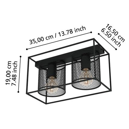 Eglo - Iluminação de teto 2xE27/40W/230V