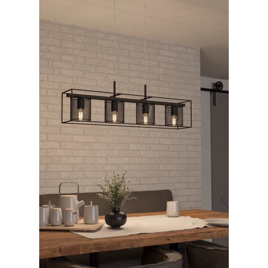 Eglo - Candelabro suspenso 4xE27/40W/230V
