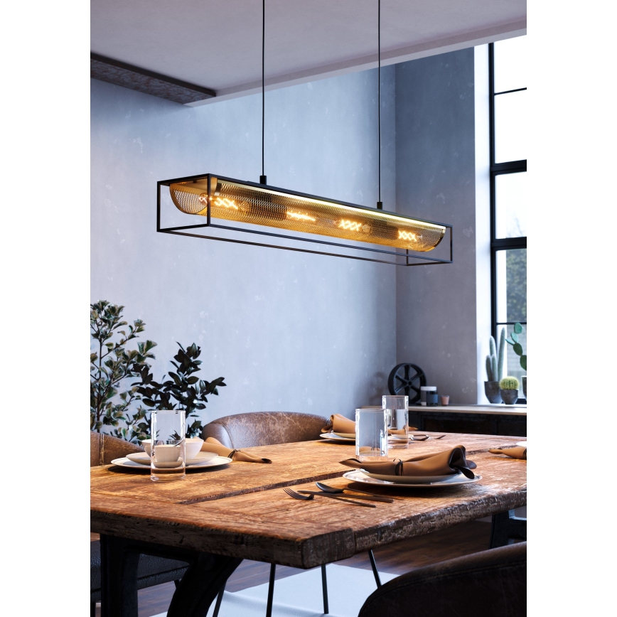 Eglo - Candelabro suspenso 4xE27/40W/230V