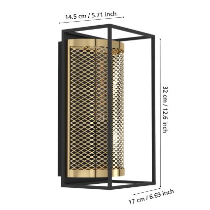 Eglo - Iluminação de parede 1xE27/40W/230V