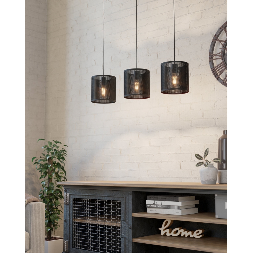 Eglo - Candeeiro suspenso 3xE27/40W/230V