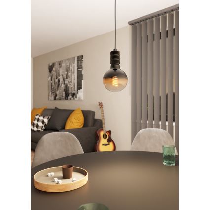 Eglo - Candelabro suspenso 1xE27/40W/230V preto