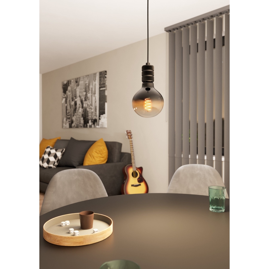 Eglo - Candelabro suspenso 1xE27/40W/230V preto