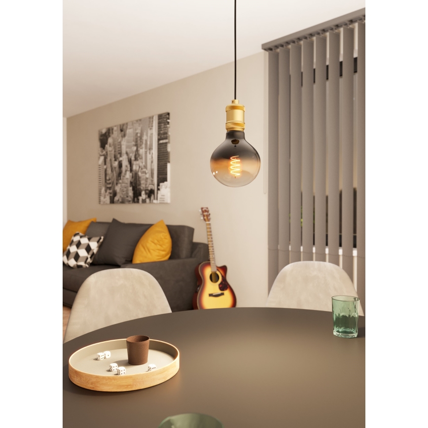 Eglo - Candelabro suspenso 1xE27/40W/230V dourado