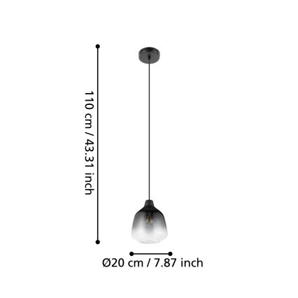 Eglo - Candeeiro suspenso 1xE27/40W/230V
