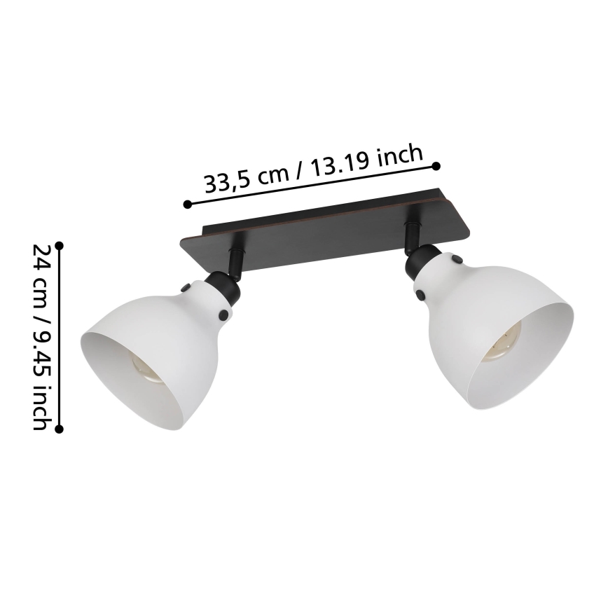 Eglo 43828 - Foco MATLOCK 2xE27/40W/230V