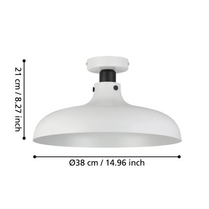 Eglo - Iluminação de teto 1xE27/40W/230V