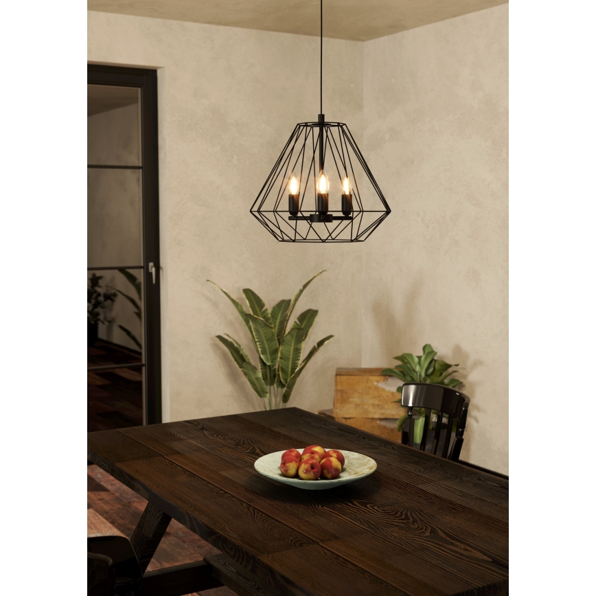 Eglo - Candelabro suspenso 3xE14/40W/230V