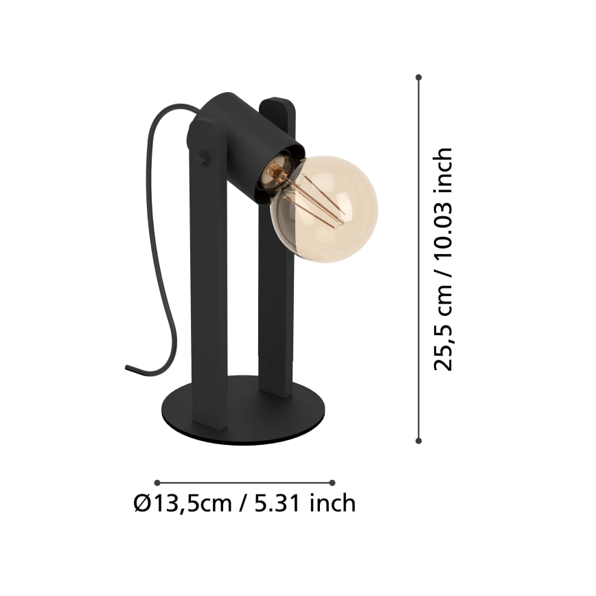 Eglo - Candeeiro de mesa 1xE27/15W/230V