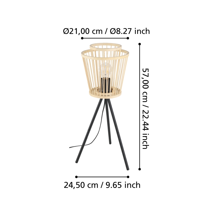 Eglo - Candeeiro de mesa 1xE27/40W/230V