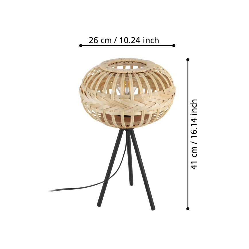 Eglo - Candeeiro de mesa 1xE27/40W/230V