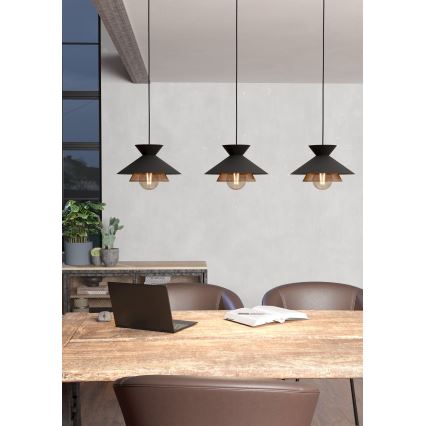 Eglo - Candelabro suspenso 3xE27/40W/230V