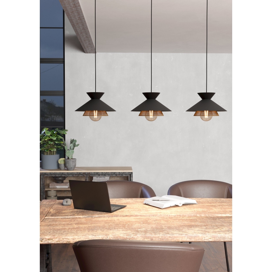 Eglo - Candelabro suspenso 3xE27/40W/230V