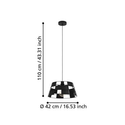 Eglo - Candelabro suspenso 1xE27/40W/230V