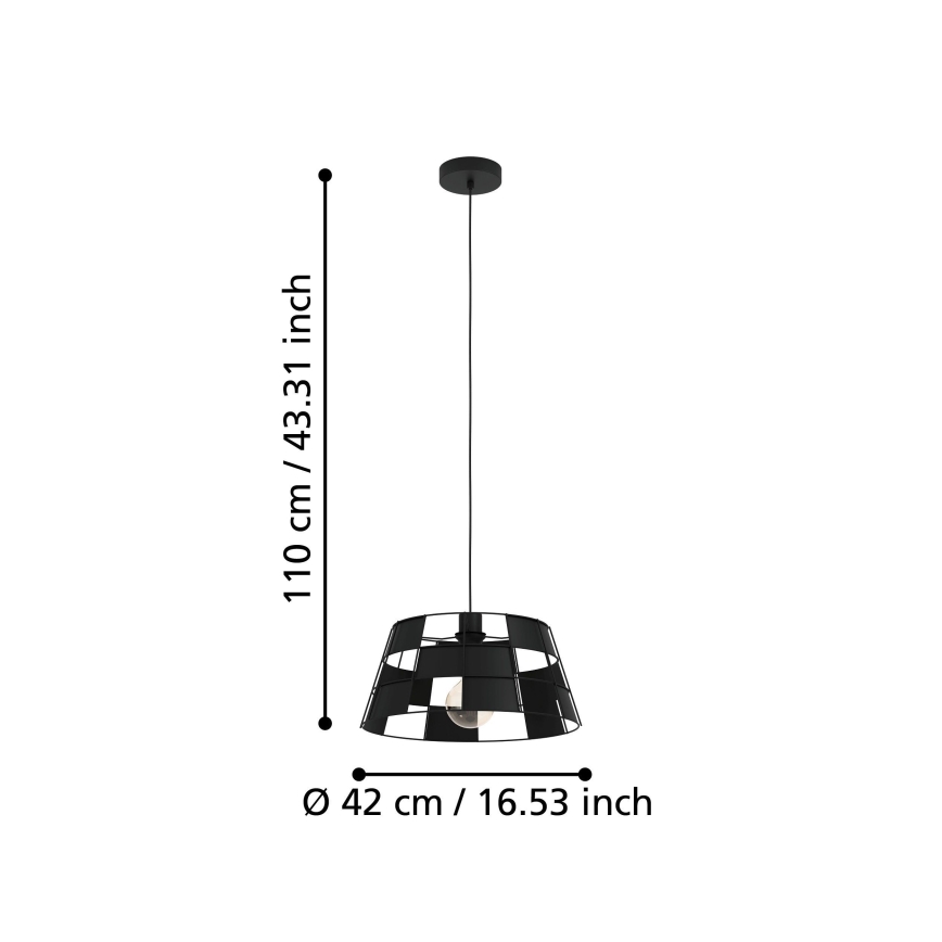 Eglo - Candelabro suspenso 1xE27/40W/230V