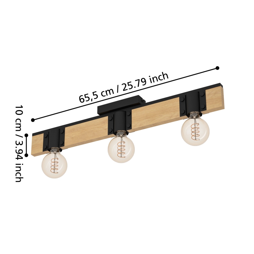 Eglo - Iluminação de teto 3xE27/40W/230V