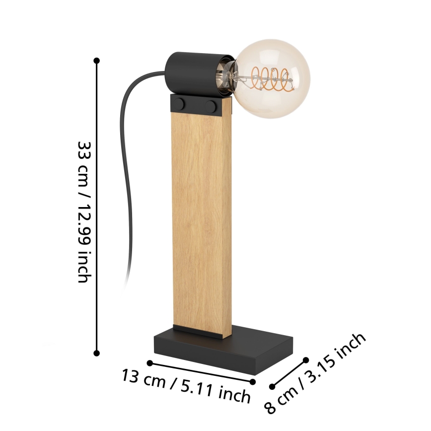 Eglo - Candeeiro de mesa 1xE27/40W/230V
