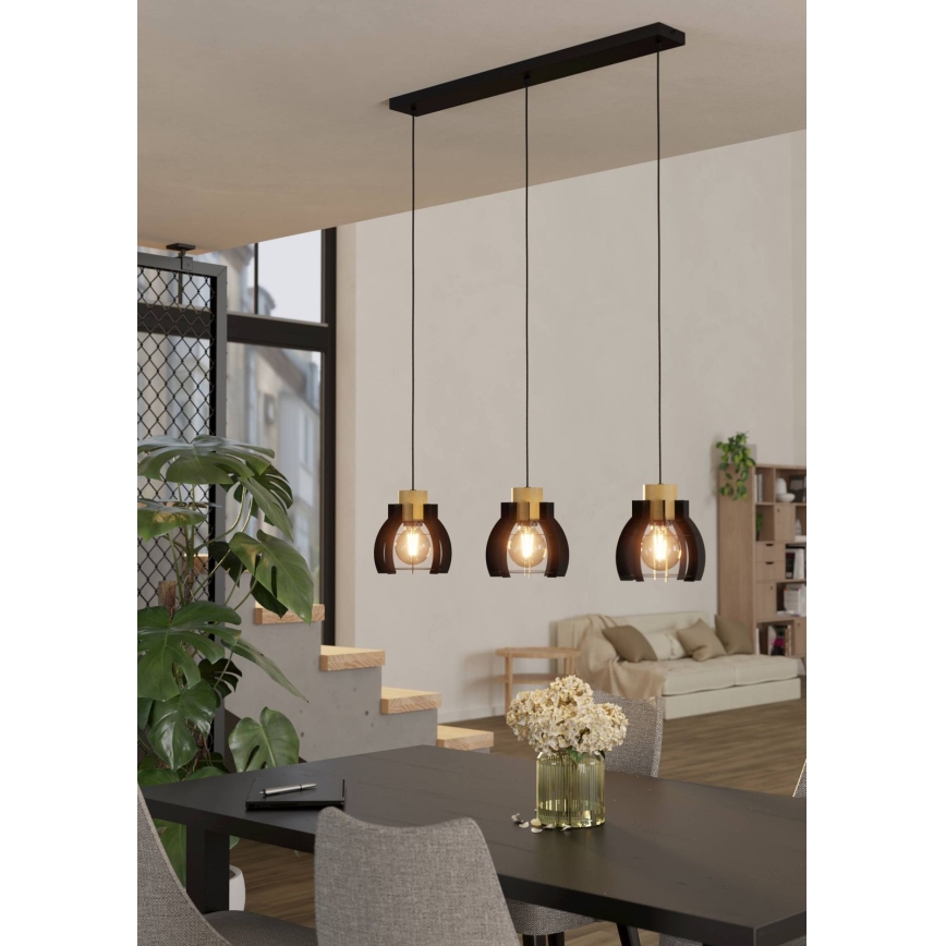 Eglo - Candelabro suspenso 3xE27/40W/230V