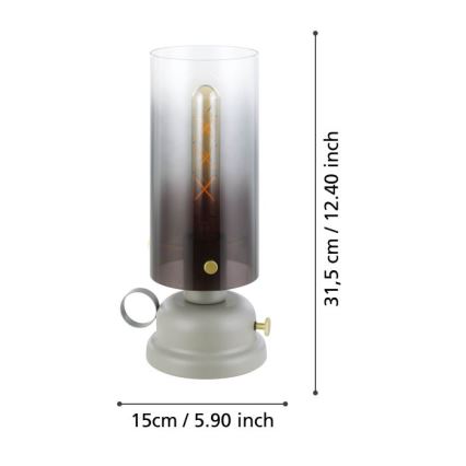 Eglo - Candeeiro de mesa 1xE27/40W/230V