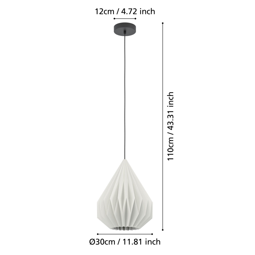 Eglo - Candelabro suspenso 1xE27/25W/230V diâmetro 31 cm