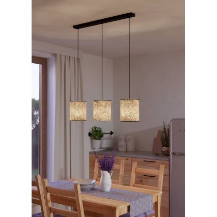 Eglo - Candeeiro suspenso 3xE27/25W/230V