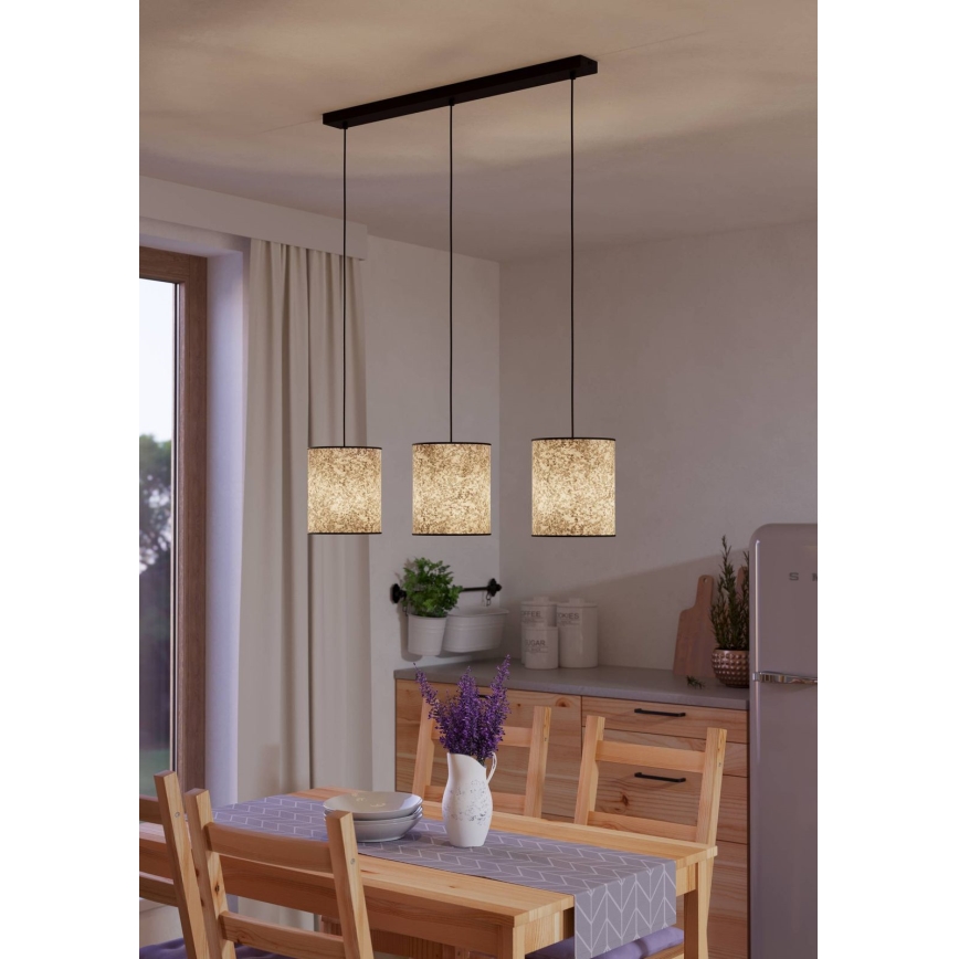 Eglo - Candeeiro suspenso 3xE27/25W/230V