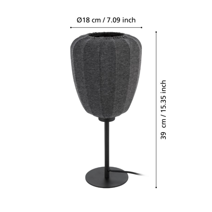 Eglo - Candeeiro de mesa 1xE27/40W/230V
