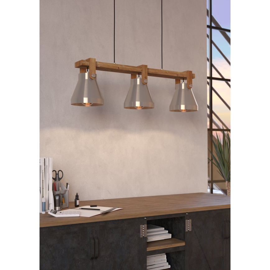 Eglo - Candelabro suspenso 3xE27/40W/230V