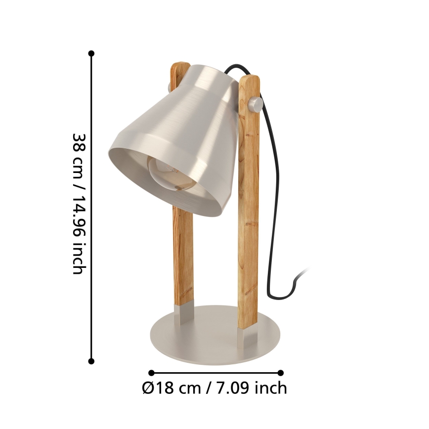 Eglo - Candeeiro de mesa 1xE27/40W/230V