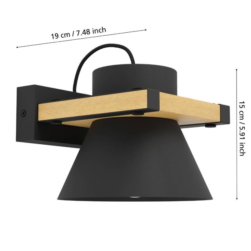 Eglo - Iluminação de parede 1xE27/15W/230V