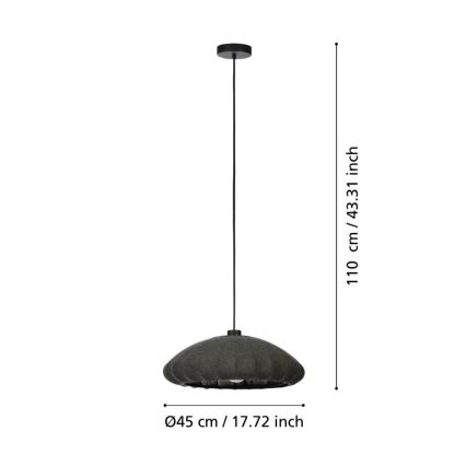 Eglo - Candelabro suspenso 1xE27/40W/230V diâmetro 45 cm