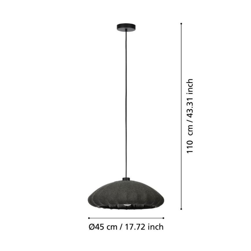 Eglo - Candelabro suspenso 1xE27/40W/230V diâmetro 45 cm