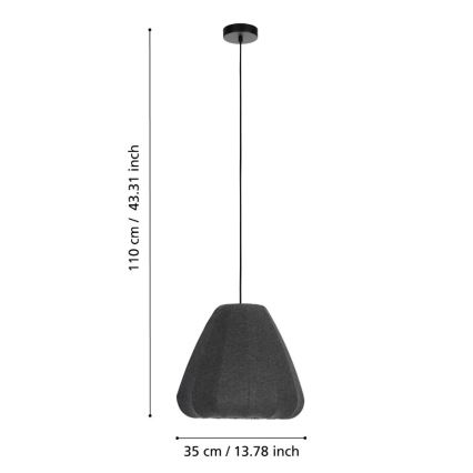 Eglo - Candelabro suspenso 1xE27/40W/230V diâmetro 35 cm