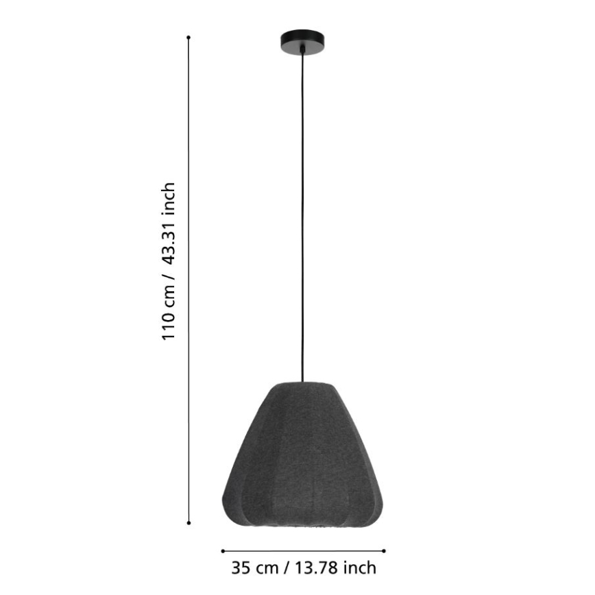 Eglo - Candelabro suspenso 1xE27/40W/230V diâmetro 35 cm