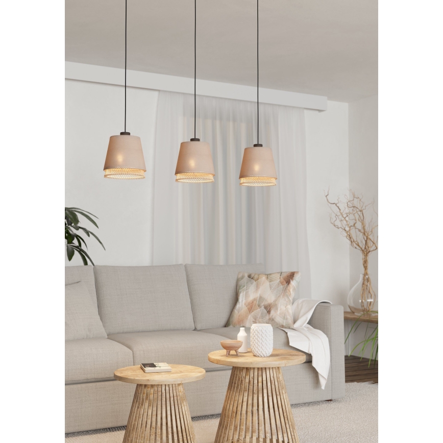 Eglo - Candelabro suspenso 3xE27/40W/230V