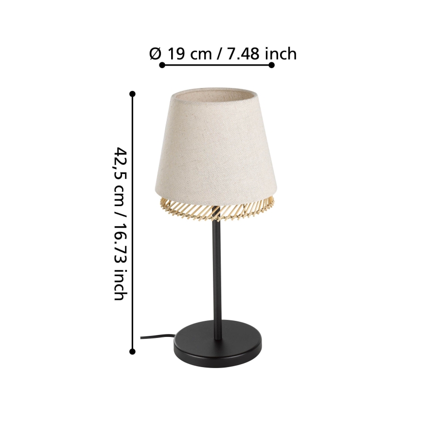 Eglo - Candeeiro de mesa 1xE27/40W/230V