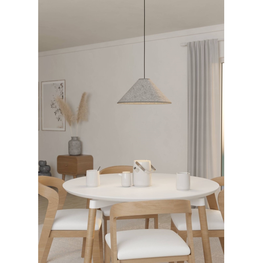 Eglo - Candelabro suspenso 1xE27/40W/230V cinzento