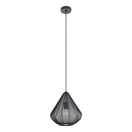 Eglo - Candeeiro suspenso 1xE27/40W/230V diâmetro 33,5 cm preto