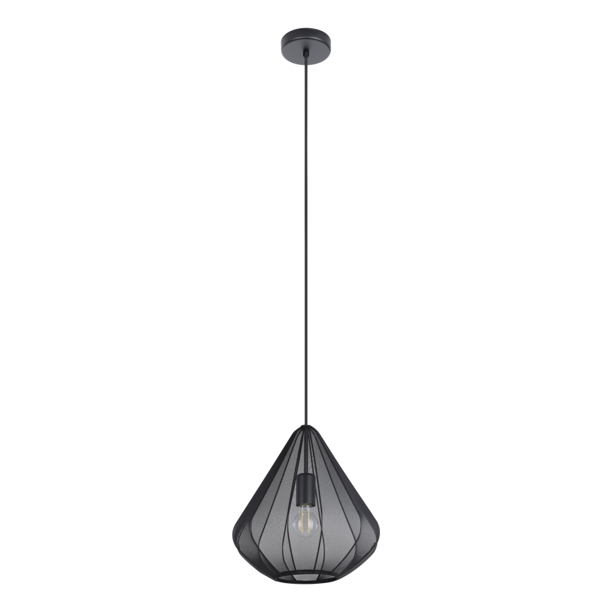 Eglo - Candeeiro suspenso 1xE27/40W/230V diâmetro 33,5 cm preto