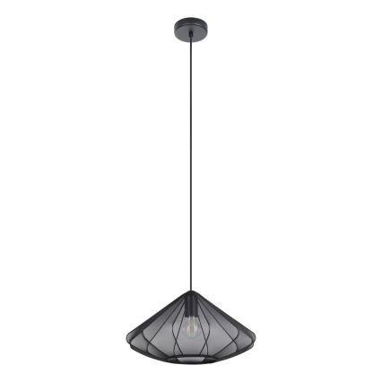 Eglo - Candeeiro suspenso 1xE27/40W/230V diâmetro 42,5 cm preto