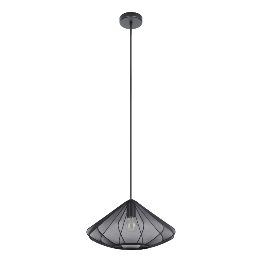Eglo - Candeeiro suspenso 1xE27/40W/230V diâmetro 42,5 cm preto