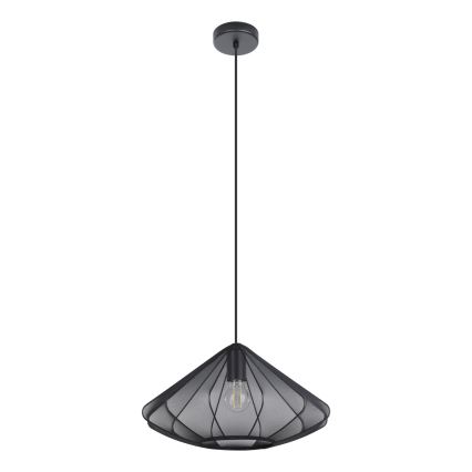 Eglo - Candeeiro suspenso 1xE27/40W/230V diâmetro 42,5 cm preto