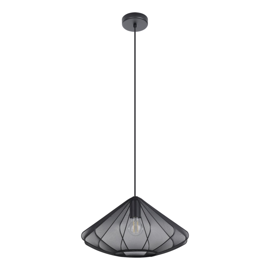 Eglo - Candeeiro suspenso 1xE27/40W/230V diâmetro 42,5 cm preto