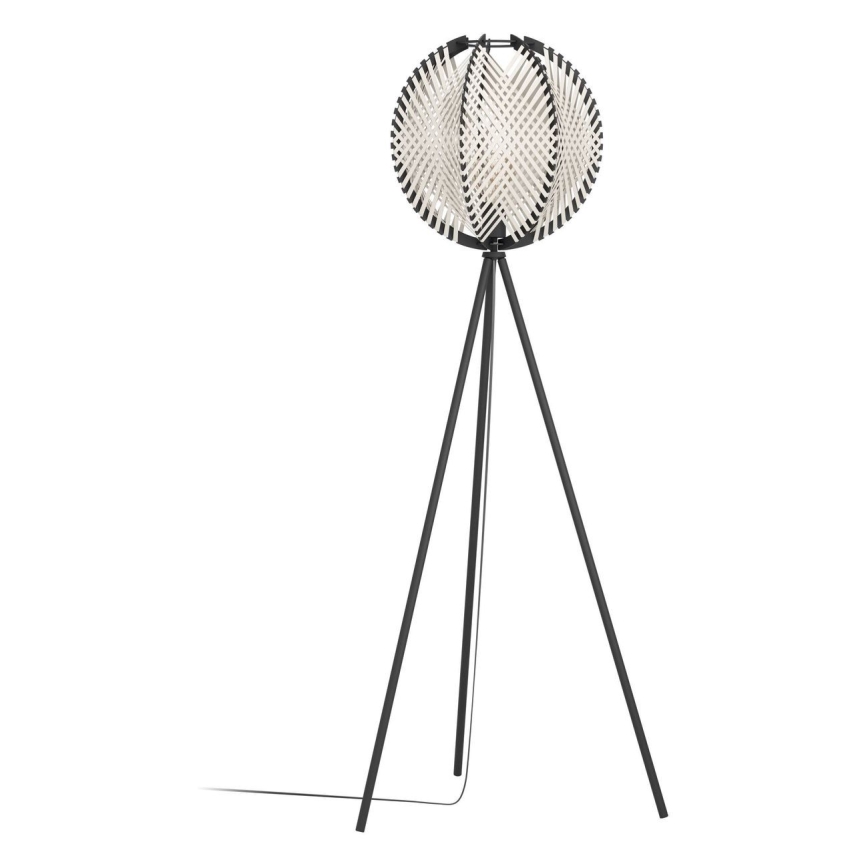 Eglo - Candeeiro de chão 1xE27/40W/230V branco/preto
