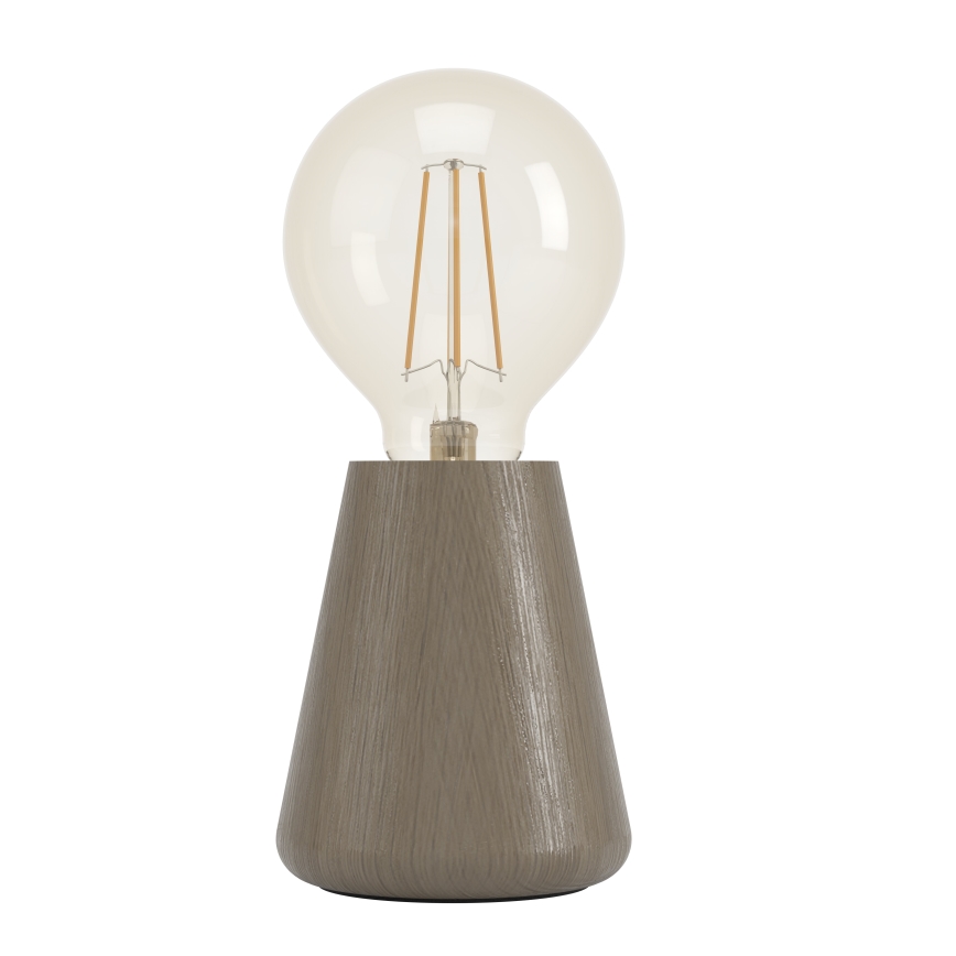 Eglo - Candeeiro de mesa 1xE27/40W/230V castanho
