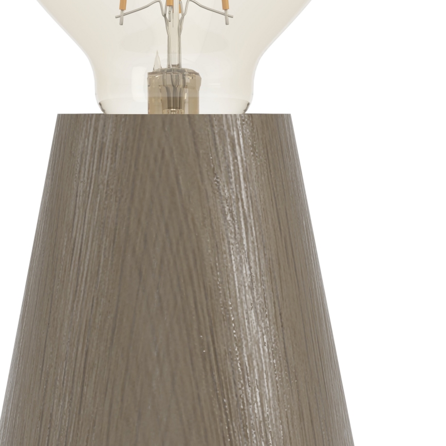Eglo - Candeeiro de mesa 1xE27/40W/230V castanho