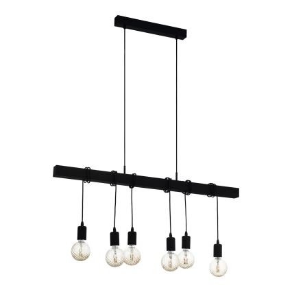 Eglo - Candeeiro suspenso TOWNSHEND 6xE27/60W/230V - FSC certificado