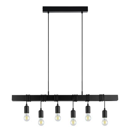Eglo - Candeeiro suspenso TOWNSHEND 6xE27/60W/230V - FSC certificado