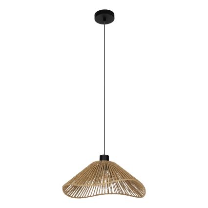 Eglo - Candeeiro suspenso 1xE27/60W/230V castanho